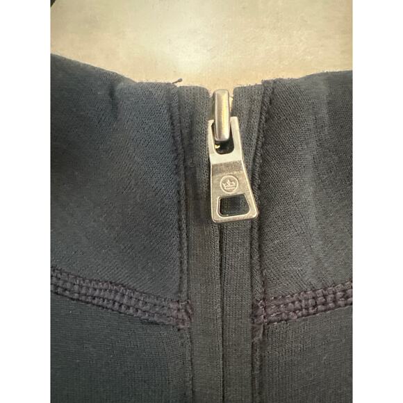 Men's Gray Quarter-Zip Sweater - Picture 9 of 11